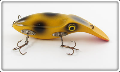 Vintage Paw Paw Yellow Black Spots Platypuss Lure 3534