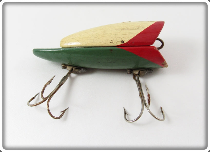 Vintage Trail's End Industries Green & Red Pop-N-Diver Lure 