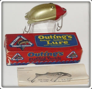 Vintage Outing Mfg Co Getum Hollow Metal Lure In Box