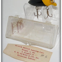 Vintage R.D. Suman & Co Black Deuce Lure In Box
