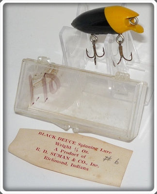 Vintage R.D. Suman & Co Black Deuce Lure In Box