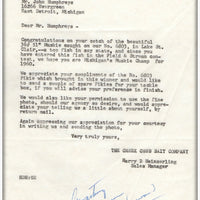 Creek Chub Testimonials, Letters & Photos In Envelopes