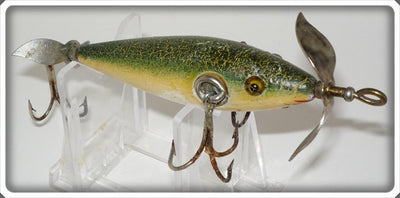 Pflueger Green Crackleback Neverfail Three Hook Minnow