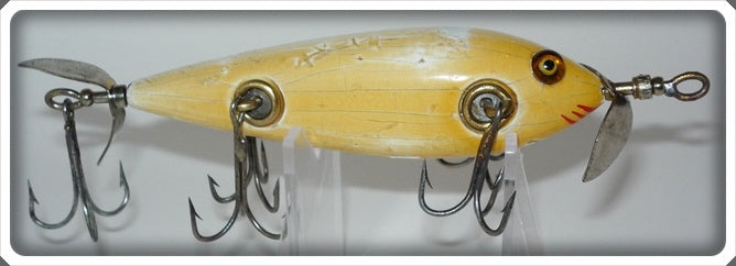 Vintage Pflueger White Monarch Minnow Lure 2180