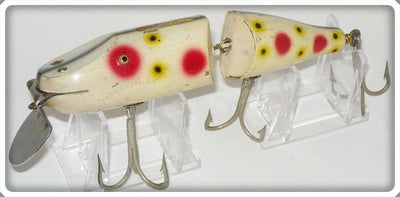 Vintage CCBC Creek Chub Strawberry Jointed Striper Pikie Lure 6843