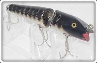 Vintage CCBC Creek Chub Black Scale Jointed Darter Lure 4933