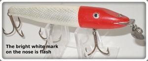 Vintage C.C.B.CO. Creek Chub Red Head Silver Scale Pikie Lure 700 Special