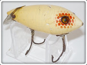 Vintage Heddon White With Red Scale Eye Shadow Crab Wiggler 309H