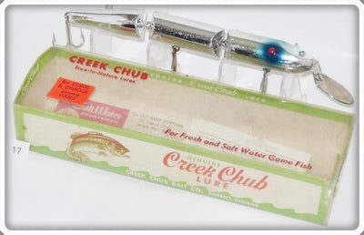 Vintage Creek Chub Chrome Triple Jointed Pikie Lure 2840 Special