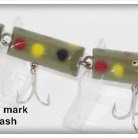 Creek Chub Olive Yellow, Red & Black Spots Triple Jointed Pikie 2800 Special