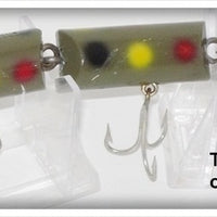 Creek Chub Olive Yellow, Red & Black Spots Triple Jointed Pikie 2800 Special