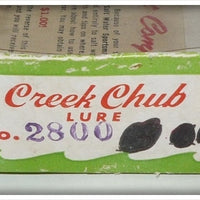 Creek Chub Olive Yellow, Red & Black Spots Triple Jointed Pikie 2800 Special