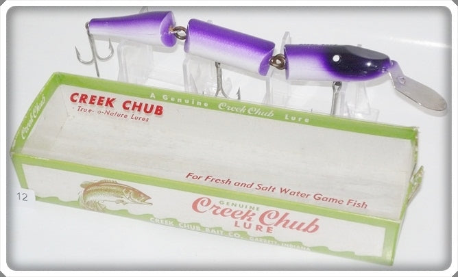 Vintage Creek Chub Purple Triple Jointed Pikie Lure 2811 P Special