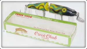 Creek Chub Black Green Yellow Swirled Jointed Husky Pikie 3000 Special