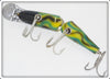 Creek Chub Black, Green & Yellow Swirled Jointed Husky Pikie 3000 Special