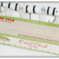 Creek Chub White Black Tiger Stripes Triple Jointed Pikie 2839 Special