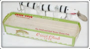 Creek Chub White Black Tiger Stripes Triple Jointed Pikie 2839 Special