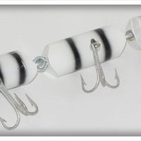Creek Chub White Black Tiger Stripes Triple Jointed Pikie 2839 Special