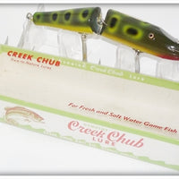Vintage Creek Chub Frog Spot Jointed Husky Pikie Lure 3019 W Special