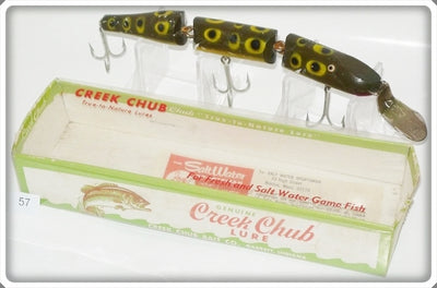 Vintage Creek Chub Frog Spot Triple Jointed Pikie Lure 2819 P Special