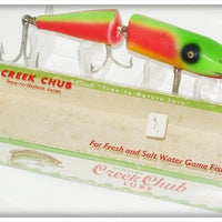 Vintage Creek Chub Rainbow Fire Jointed Husky Pikie Lure 3031