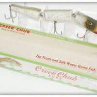 Vintage Creek Chub Silver Flash Triple Jointed Pikie Lure 2818 In Box
