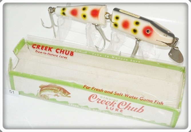 Vintage Creek Chub Strawberry Spot Jointed Husky Pikie Lure 3000 SB