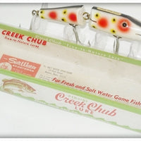 Vintage Creek Chub Strawberry Spot Jointed Snook Pikie Lure 5543
