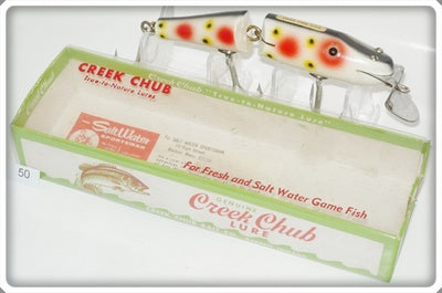 Vintage Creek Chub Strawberry Spot Jointed Snook Pikie Lure 5543