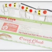 Vintage Creek Chub Strawberry Spot Triple Jointed Pikie Lure 2800 SB