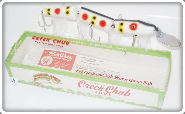 Vintage Creek Chub Strawberry Spot Triple Jointed Pikie Lure 2800 SB