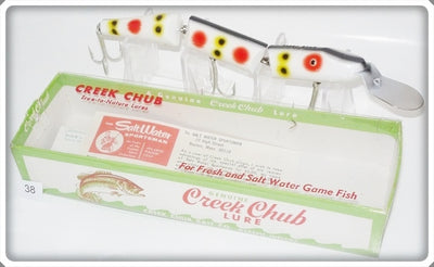 Vintage Creek Chub Strawberry Spot Triple Jointed Pikie Lure 2800 SB