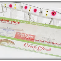 Vintage Creek Chub Strawberry Spot Triple Jointed Pikie Lure 2843 P
