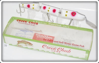 Vintage Creek Chub Strawberry Spot Triple Jointed Pikie Lure 2843 P