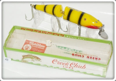 Creek Chub Yellow & Black Tiger Stripe Jointed Husky Pikie Lure 3039