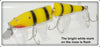 Creek Chub Yellow & Black Tiger Stripe Jointed Husky Pikie 3039