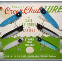 Vintage Creek Chub Bait Company Striper Strike Lure Dealer Display