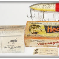 Heddon Red Head Flitter Lucky 13 In Correct Box