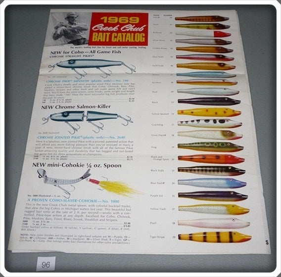 Vintage Creek Chub 1969 Bait Catalog