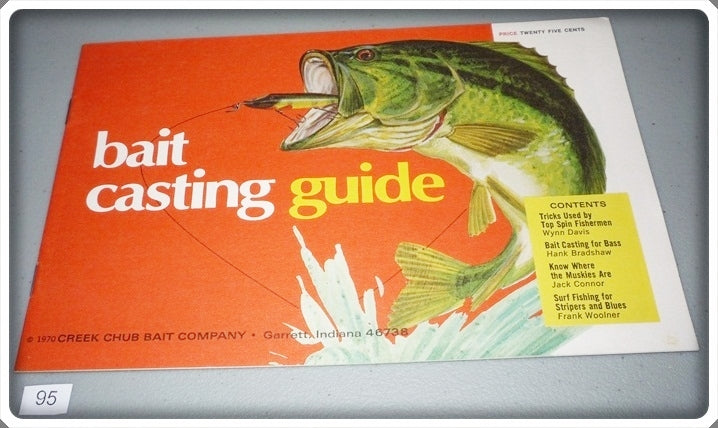 Vintage Creek Chub Bait Company 1970 Bait Casting Guide