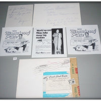 Creek Chub Ad Proofs With Signed Notes From Harry Heinzerling