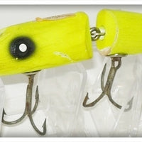 Creek Chub Fluorescent Yellow Deep Diving Jointed Pikie 2623 DD