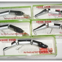 Creek Chub Dealer Box Of Silver Shiner Triple Jointed Pikies 2803
