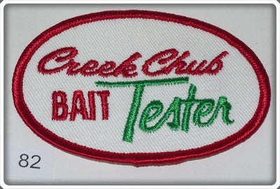 Vintage Creek Chub Bait Company Bait Tester Patch
