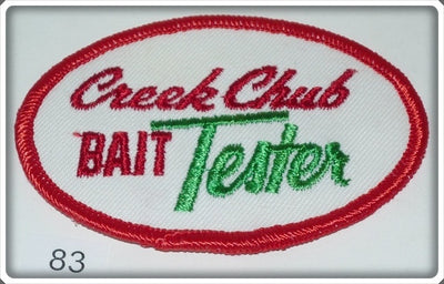 Vintage Creek Chub Bait Company Bait Tester Patch 