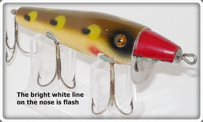 Vintage Vann Clay Frog Spot Red Head Retrievable Minnow Lure