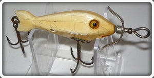 Vintage Heddon Dowagiac Lure Solid White Florida Special 10 W