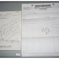 Creek Chub Bait Company Invoice For Strawberry Spotted Triple Jointed Pikies