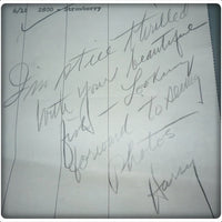 Creek Chub Bait Company Invoice For Strawberry Spotted Triple Jointed Pikies