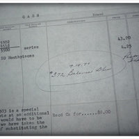 Creek Chub Bait Company Invoice For Special Order Snook Pikies